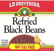 La Preferida Refried Black Beans 99% Fat Free