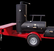 JOE’S BARBEQUE SMOKER® TRAILER - 24“ Chuckwagon Catering SmokerTrailer
