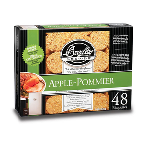 SmokeChips / Pellets / WoodChunks - Bradley Briketter Äpple 48 pack