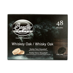 SmokeChips / Pellets / WoodChunks - Bradley Briketter Whiskey Ek 48 pack